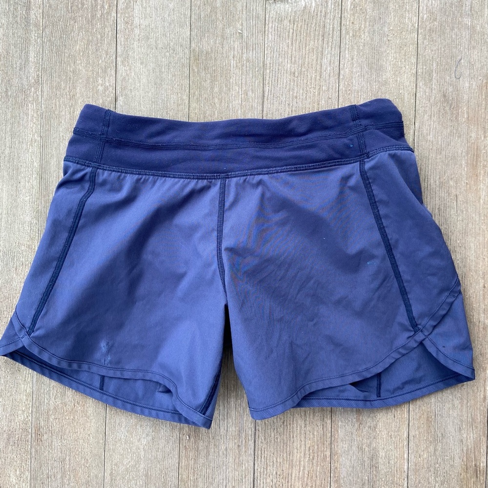 blue lululemon shorts